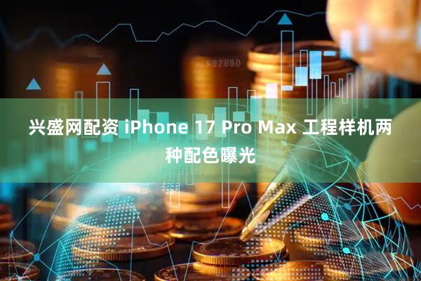 兴盛网配资 iPhone 17 Pro Max 工程样机两种配色曝光