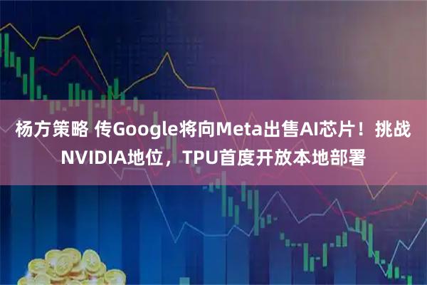 杨方策略 传Google将向Meta出售AI芯片！挑战NVIDIA地位，TPU首度开放本地部署